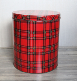 Groot voorraadblik, tartan/Schotse ruit