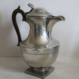 Art deco thee set, gepolijst tin - Don Pewter