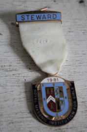 Medaille Vrijmetselaars - Steward R M I G 1981