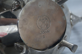 Antiek zilvertinnen theepot, KMD Tiel ca 1915