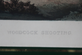 Prachtige jacht Lithografie - Woodcock shooting