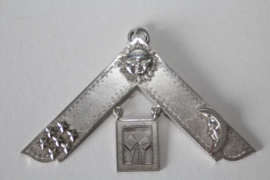 Vrijmetselaars regalia zilver, Vereningd Koninkrijk - Past Worship Master Jewel - begin 20e eeuw