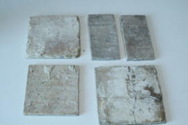 Collectie van vier Nederlandse antieke tegels