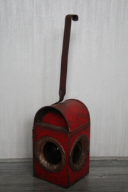 Antieke seinlamp, trein