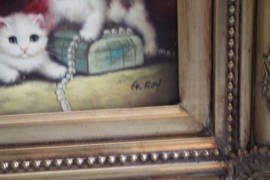 Schilderij 2 Kitten - G. Roy