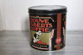 Vintage groot koffieblik, Douwe Egberts