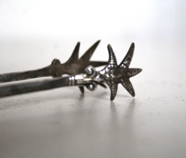 Verzilverd - suikertang, James Dickson and Sons