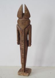 Spekstenen beeld van de Egyptische God Anubis - 1e helft 20e eeuw