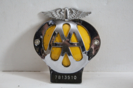 Automobilia:  Embleem / Car Badge Verenigd Koninkrijk - AA - 1960-1970
