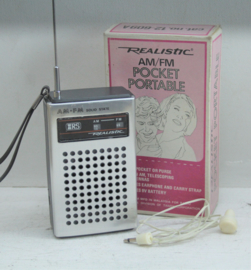 Transistor Radio - Realistic Pocket Portable AM/FM