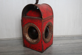 Antieke seinlamp, trein