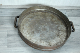 Antiek koperen braadpan