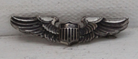 WWII US Air Force zilveren piloten pin (army wings)