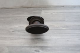 Antiek houten deurknop/kruk ovaal