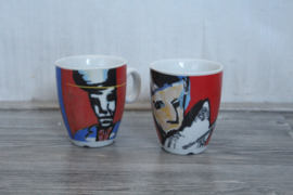 Herman Brood - 2 mokken/bekers