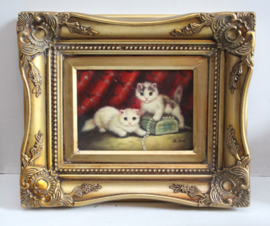 Schilderij 2 Kitten - G. Roy