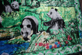 Exotische chinoiserie wandtapijt, met Panda's