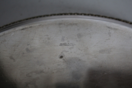 Set verzilverde serveerschalen