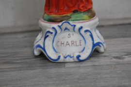 St Charle - Biscuit porseleinen beeldje