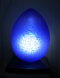 W.L.P. Egg lamp - gemarmerd glas