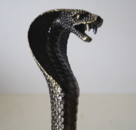 Wandelstok  met een cobra kop als handvat