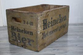 Houten Heineken krat - Heineken het meest getapt