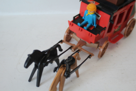 Playmobil western combi  - Bank 3422 en postkoets 7428