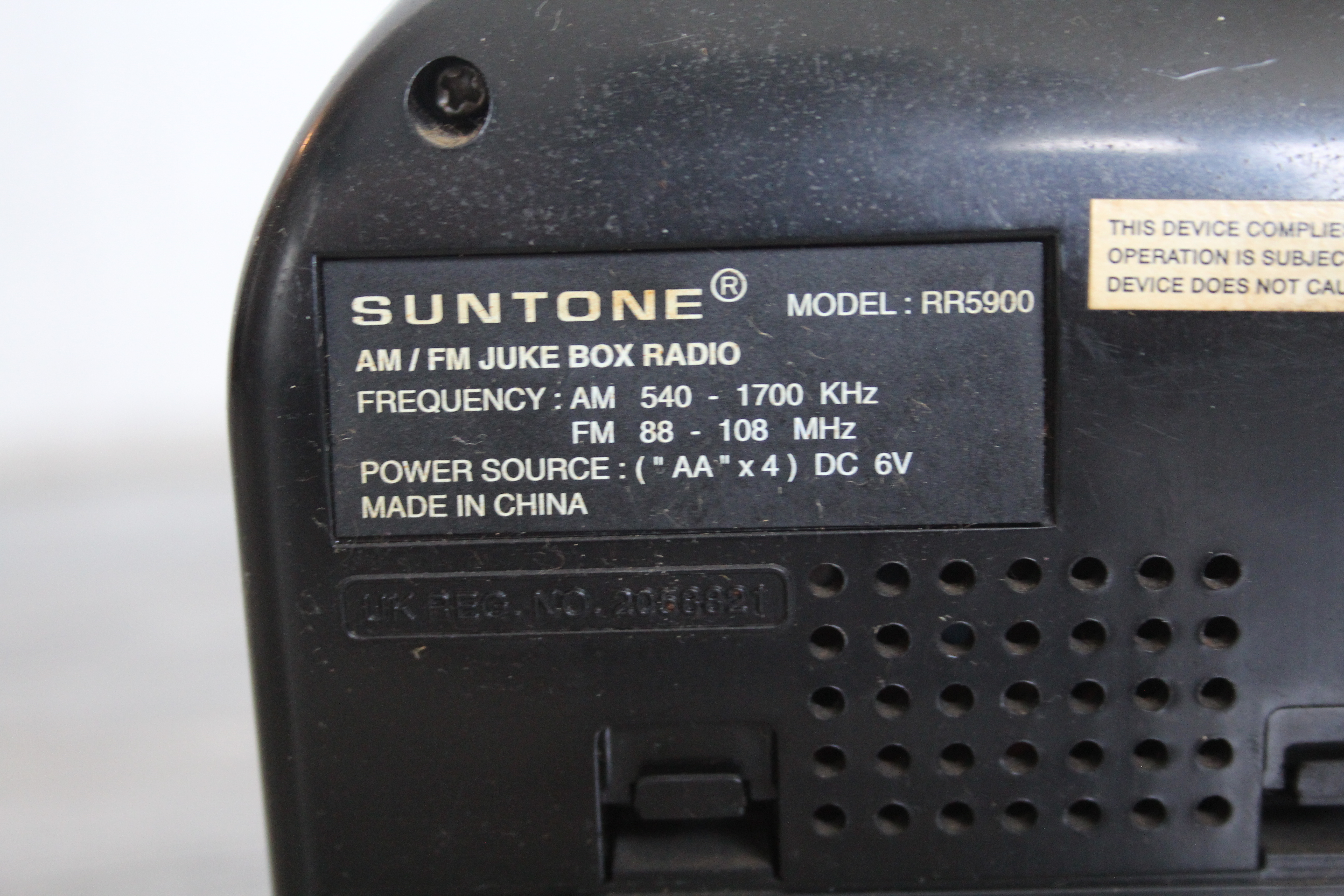 Transistorradio - Suntone Jukebox RR5900
