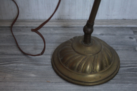 Art Nouveau tafellamp met glazen kapje