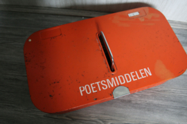Brabantia, vintage "poetsmiddelen" blik - oranje