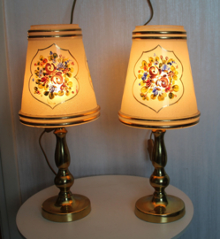 Set Franse vintage lampen