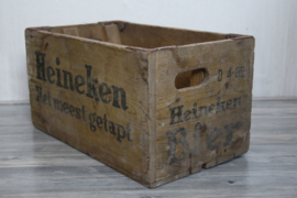 Houten Heineken krat - Heineken het meest getapt