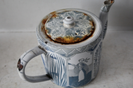 Lange Lijs emaille theepot, ca 1930
