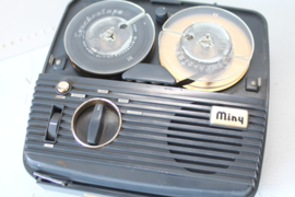 Miny (mini) reel to reel tape recorder met bandjes