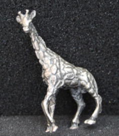 Miniatuur giraffe, zilver .835
