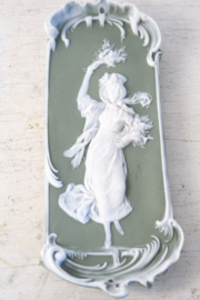 Groen Jasperware plaque