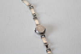 Vintage Zilveren dames pols horloge - Ankra 07 - Antishoc 17 rubis