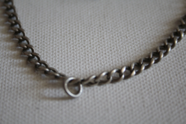 Zilveren ketting (deels horloge ketting)