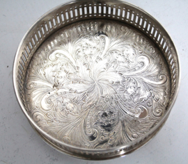 Verzilverd - Bottle coaster(onderzetter voor flessen) RAND