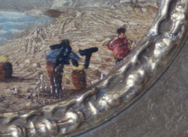 Rene Tempur - Maritiem schilderij van een scheepje bij het strand