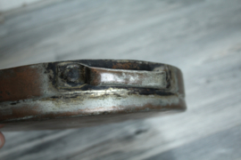 Antiek koperen braadpan