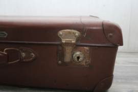 Vintage/Antieke koffer "Echt Vulkan Fiber"