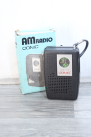 Conic AM transistor radio
