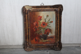 van Zand - Rozen op vaas,  olieverfschilderij