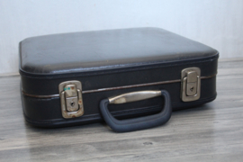 Vintage donkerblauwe koffer
