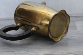 Thee of koffieservies uitgevoerd in messing