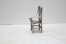 Zilver - Miniatuurstoel, Schoonhovense zilverfabriek, Hooijkaas