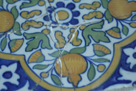 Collectie van vier Nederlandse antieke tegels
