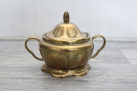 Thee of koffieservies uitgevoerd in messing
