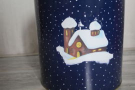 Groot winkel / voorraad blik - Sneeuwpop, kerst
